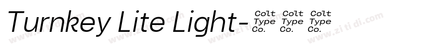 Turnkey Lite Light字体转换